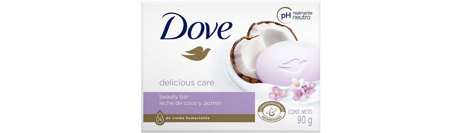 Dove - Soap tablet - Delicious Care - 4x90g