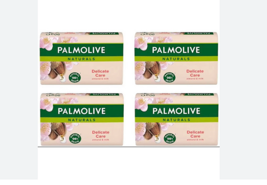 Palmolive – Naturals – Delicate Care – Almond & Milk – Soap bar – 4x 90g - Value pack