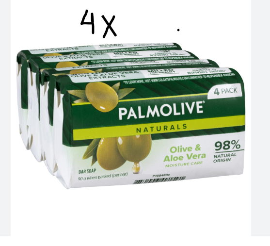 Palmolive - Soap tablet - Moisture Care - Olive & Milk - 4x90g x 4