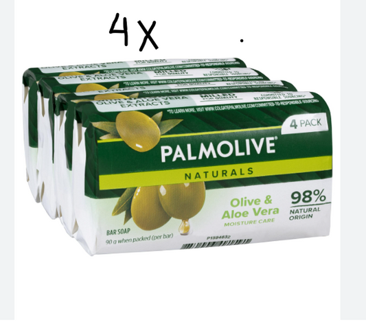 Palmolive - Soap tablet - Moisture Care - Olive & Milk - 4x90g x 4
