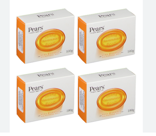 Pears Transparent - 100gr - Soap - 4 pieces