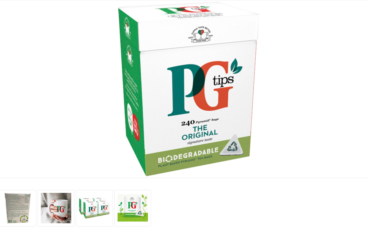 PG Tips - 100% Black Tea - 4 x 240 Tea Bags - Extra Large Pack