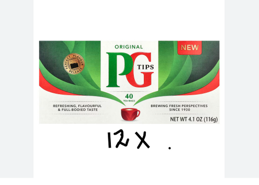 PG Tips - 100% Black Tea - 12 x 40 Tea Bags - Small Package