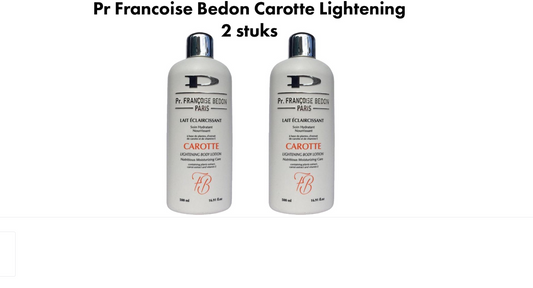 Pr Francoise Bedon - Carotte Lightening Body Lotion 500ml 2 pieces