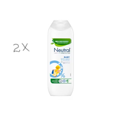 Neutral - Baby Shampoo- Fragrance-free- 250 ml - Value Pack - 2 pieces