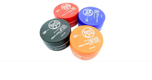 4 PACK-Aqua Gel Wax-Red One-Red-Blue-Black-Orange