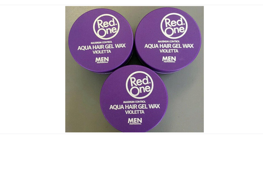 Red One Violetta Aqua Hair Gel Wax - 3 x 150ml