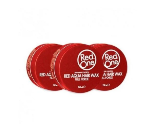 3x Red One Red Aqua Hair Wax - 150 ml