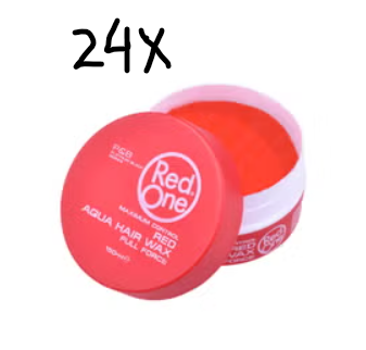 Red One Red Aqua Hair Wax - 150 ml - Value pack 24 pieces