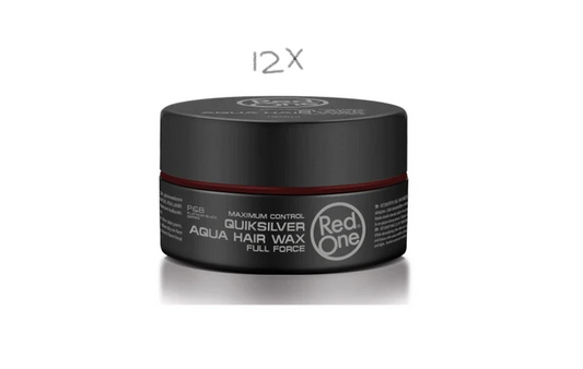Red One Quicksilver Aqua Hair Wax 150ml - Value pack 12 pieces