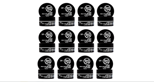 Red One Black Aqua Hair Gel Wax 150ml - Value pack 12 pieces