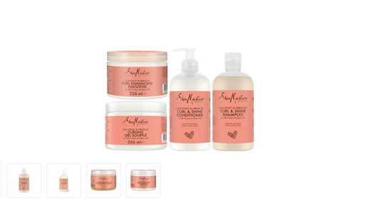 Shea Moisture Coconut & Hibiscus - Shampoo Conditioner Smoothie Soufflé - Set of 4