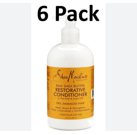 6x Shea Moisture Raw Shea Butter Restorative Conditioner 384 ml