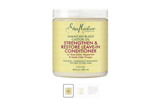 SHEA MOISTURE JAMAICAN BLACK CASTOR OIL STRENGTHEN & RESTORE LEAVE-IN 20oz