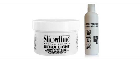 [Combo]Showtime Ultralight Blonde Powder (100gram) + Showtime Oxidant Creme Peroxide 6% - (250ml)