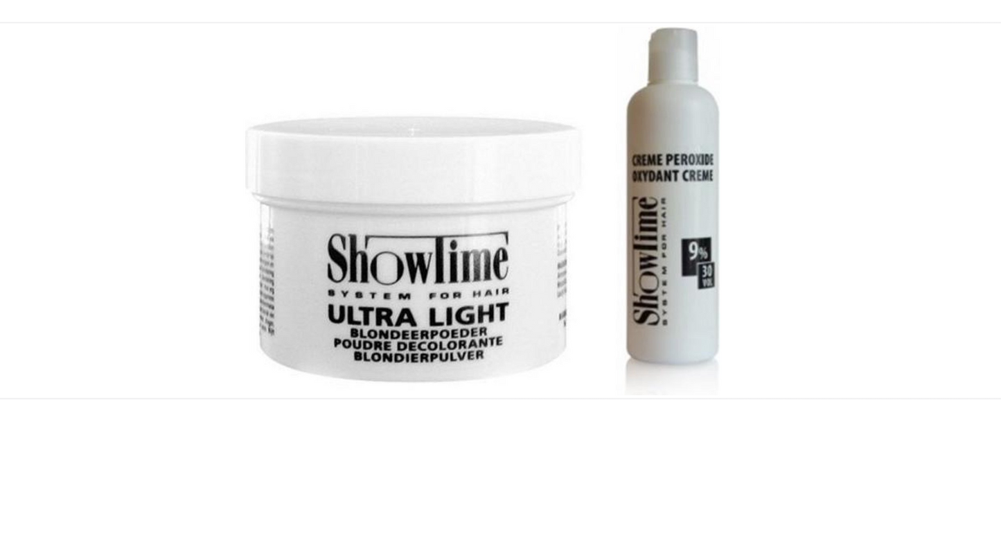 [Combo] Showtime Ultralight Blonde Powder (100gram) + Showtime Oxidant Creme Peroxide 9% - (250ml)