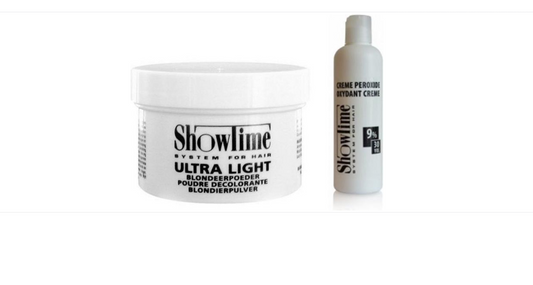 [Combo] Showtime Ultralight Blonde Powder (100gram) + Showtime Oxidant Creme Peroxide 9% - (250ml)