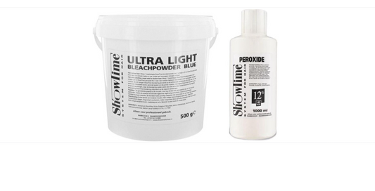 [Combo] Showtime Ultralight Blonde Powder (500gram) + Showtime Oxidant Creme Peroxide 12% - (1000ml)