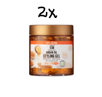 Style Icon Argan Oil Styling Gel Multi Pack - 2 x 525 ml