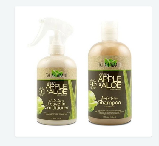 Taliah Waajid Green Apple & Aloe With Coconut Combo (SHAMPOO & CONDITIONER)