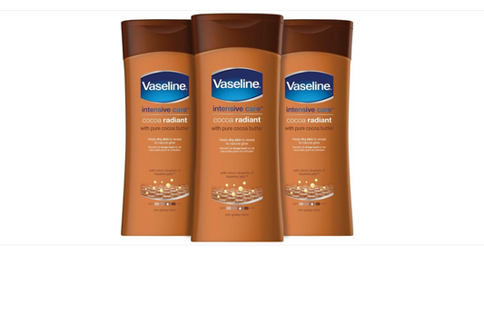 Vaseline Intensive Care Cocoa Radiant Body Lotion 3 x 400 ml