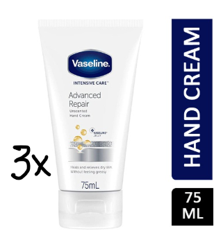Vaseline Hand Cream – Advanced Repair 75 ml - Value pack of 3