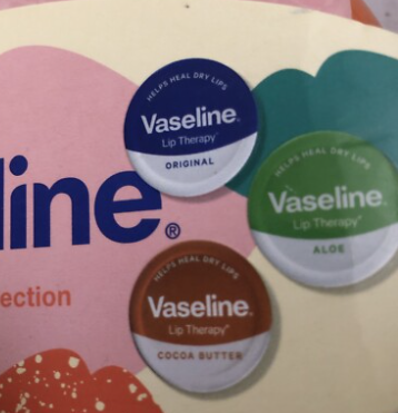 Vaseline Smooth & Shine Lip Therapy Gift Set- Original, Aloe & Cocoa butter set