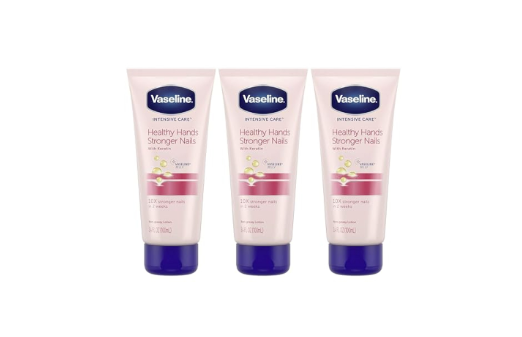 Vaseline Hand Cream – Healthy Hands & Stronger Nails 75ml- Value Pack of 3