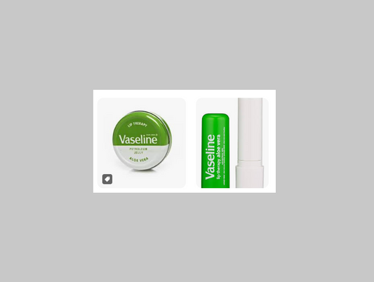 Vaseline Lip Therapy - Aloe Vera 20g & Vaseline Aloe Vera Lipstick Transparent Cream 4.8g