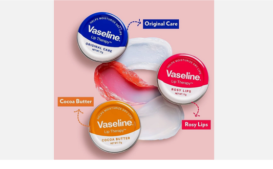 Vaseline lip therapy - 3 parts - Rosy lips, Aloe vera and Original
