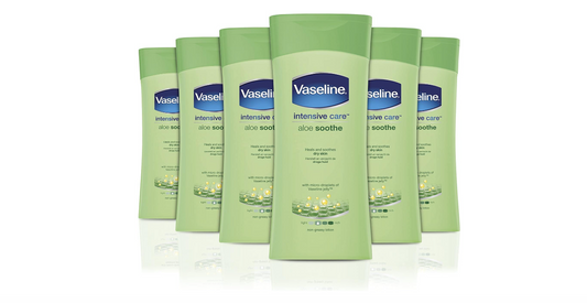 Vaseline Aloe Soothe - 200 ml - Body lotion - Value pack 6 pieces