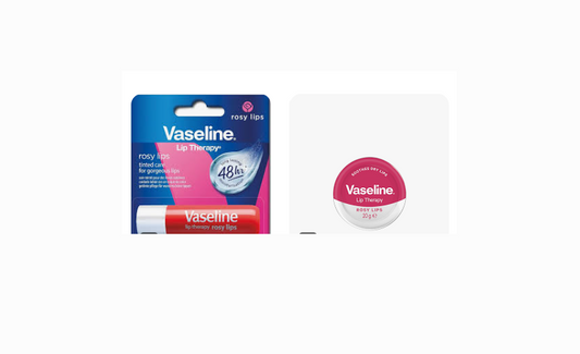 Vaseline Lip Therapy -Rosy Lips 20g & Vaseline Rosy Lips lipstick lip balm 4.8g
