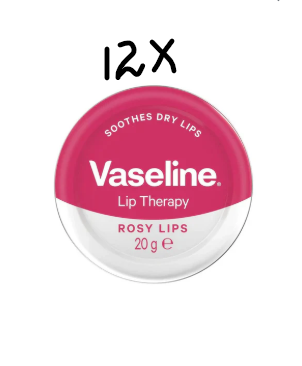 Vaseline Lip Therapy Rosy Lips - 12 pieces - Value pack