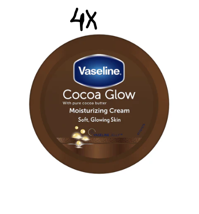 Value pack 4 X Vaseline Body Cream 75ml Cocoa Glow