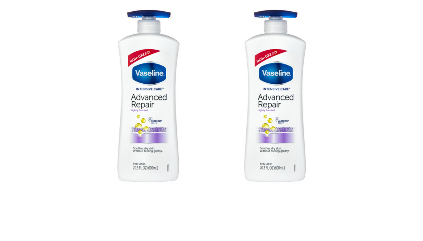 Vaseline Advanced Repair With Pump Body Lotion - 2 x 600 ml