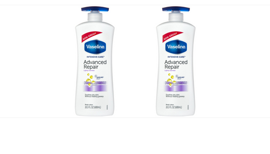 Vaseline Advanced Repair With Pump Body Lotion - 2 x 600 ml