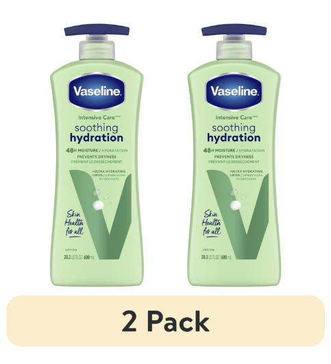 Vaseline Soothing Hydration With Pump Body Lotion - 2 x 600 ml