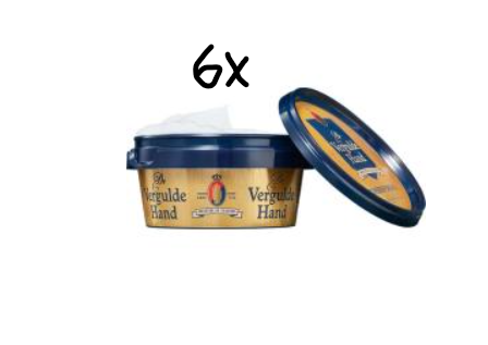 De Vergulde Hand Shaving Tablet – Original 75 g - 6 pieces