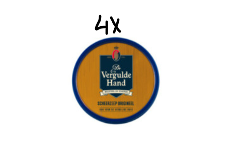 The Gilded Hand Shaving Soap Tub- 4 x 75g