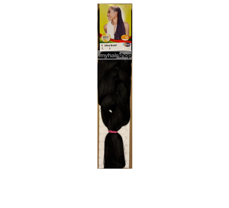 X-PRESSION - ULTRA BRAID COLOR NUMBER 2 - BLACK/BROWN