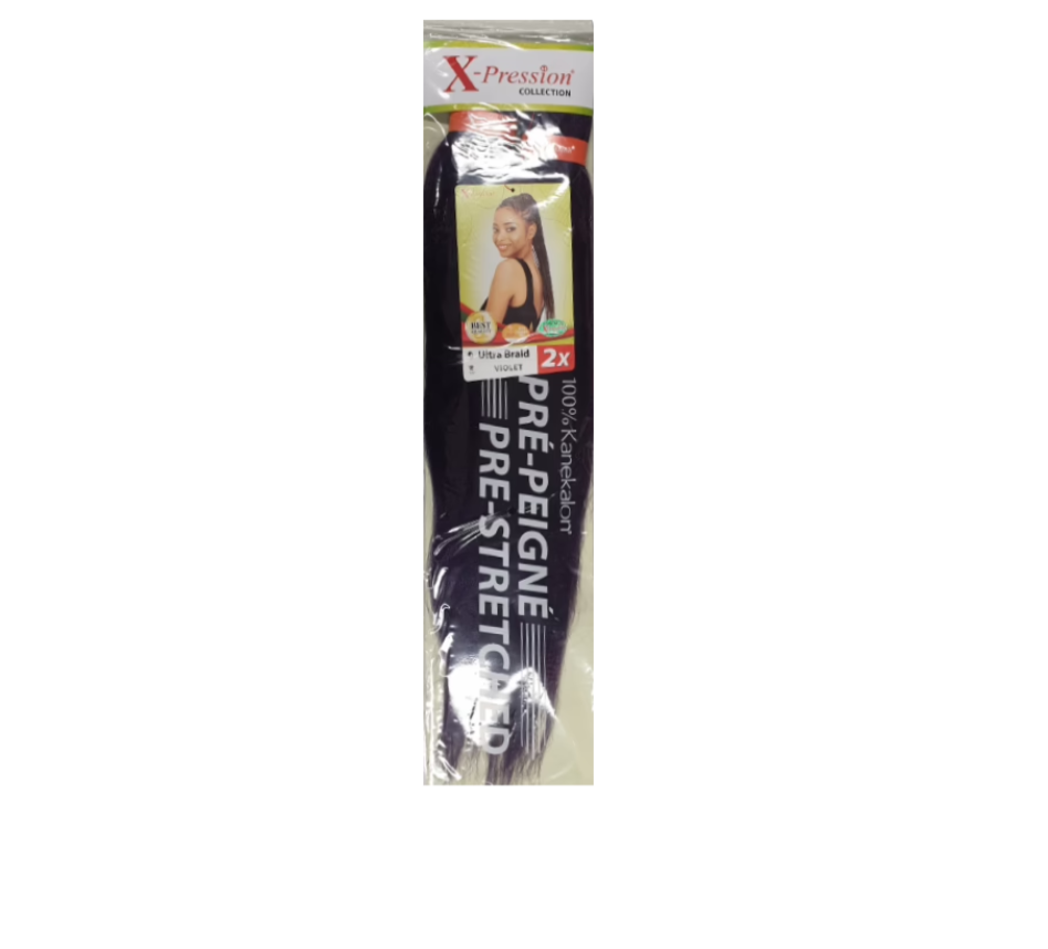 X-pression Ultra Braid braiding hair - Violet Synthetic hair