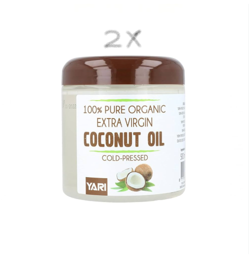 Yari 100% Pure Organic Extra Virgin Coconut Oil Value Bundle - 2 x 500 ml