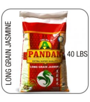 Big A Jasmine Pandan long grain Rice 40lbs - 18KG