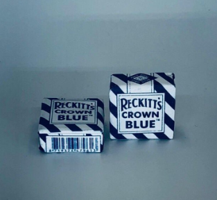 Reckitt's Crown Blue - Blueing 4x blue tablet for white laundry - old-fashioned detergent