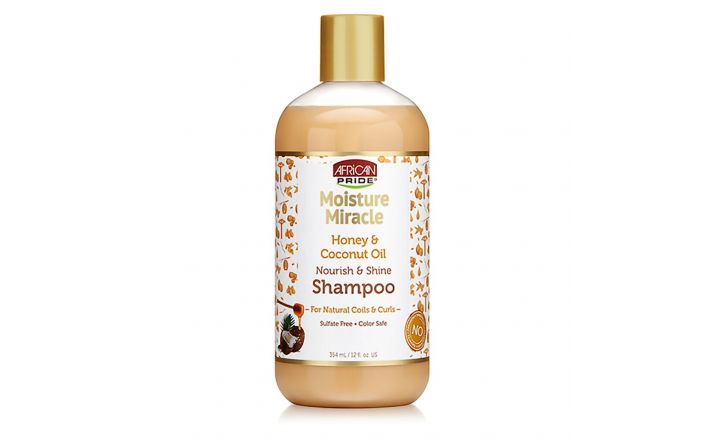 African Pride Moisture Miracle Honey &amp; Coconut Oil Nourish &amp; Shine Shampoo 354ml