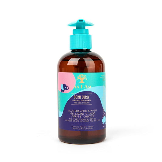 As I Am Born Curly Aloe Shampoo &amp; Wash 8oz