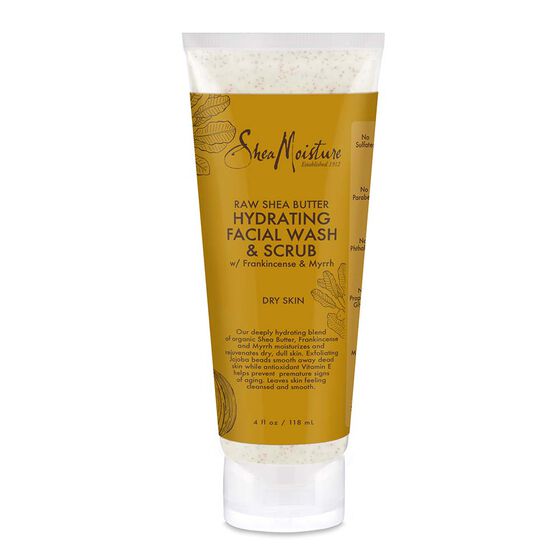 Shea Moisture Raw Shea Facial Wash &amp; Scrub 4oz