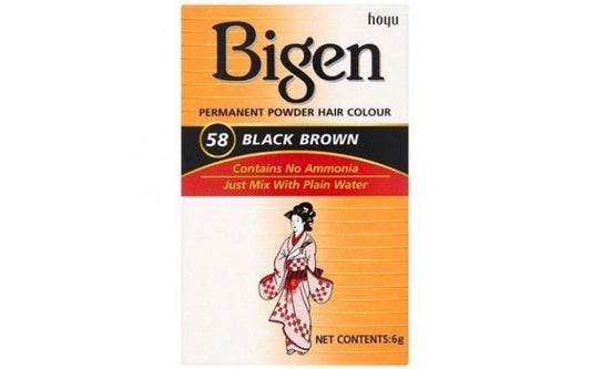 Bigen Powder Hair Color #58 Black Brown