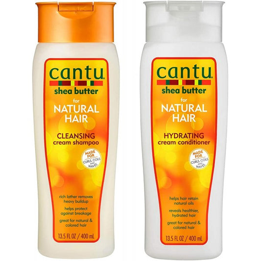 Cantu Combo Deal - Shea Butter Sulphate Free Shampoo 400 ml &amp; Sulphate Free Conditioner 400 ml