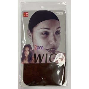 LZ Wig cap 2 stuks (zwart)